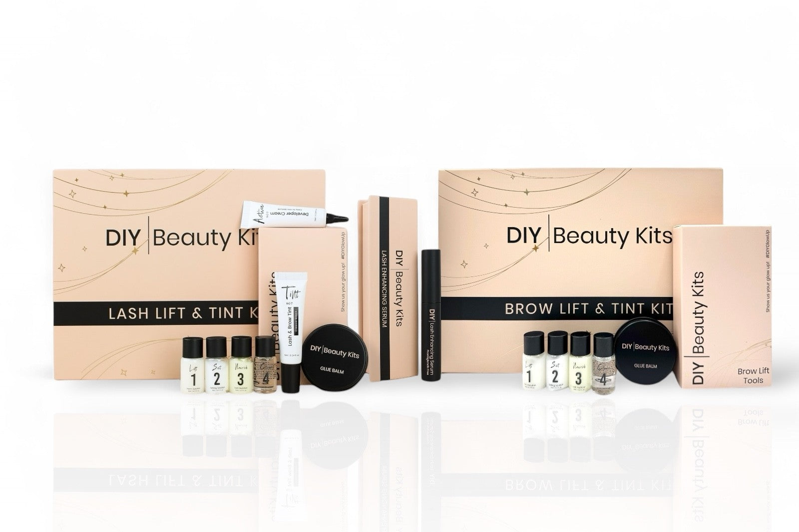 DIY BEAUTY KITS. LASH LIFT. BROW LIFT. BROW LAMINATION. LASH TINT. GIFT IDEAS. DIY CLUSTER LASHES. LASH EXTENSIONS AT HOME. LASH GROWTH SERUM. lash serum
