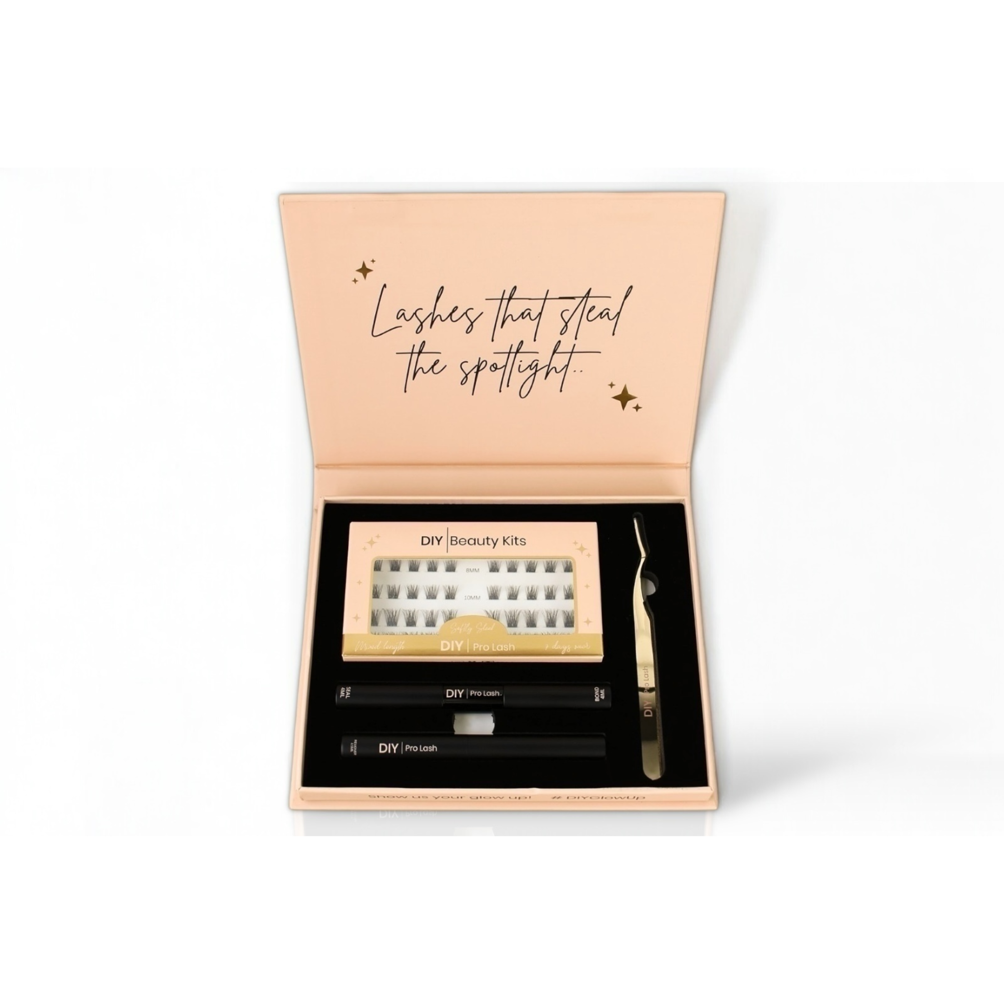 FALSE LASHES. DIY PRO LASHES. LASH KIT. STRIP LASHES. LONG LASTING LASHES. LASH EXTENSIONS. LASH STYLES. BEAUTY KITS. DIY BEAUTY. BEAUTY AT HOME