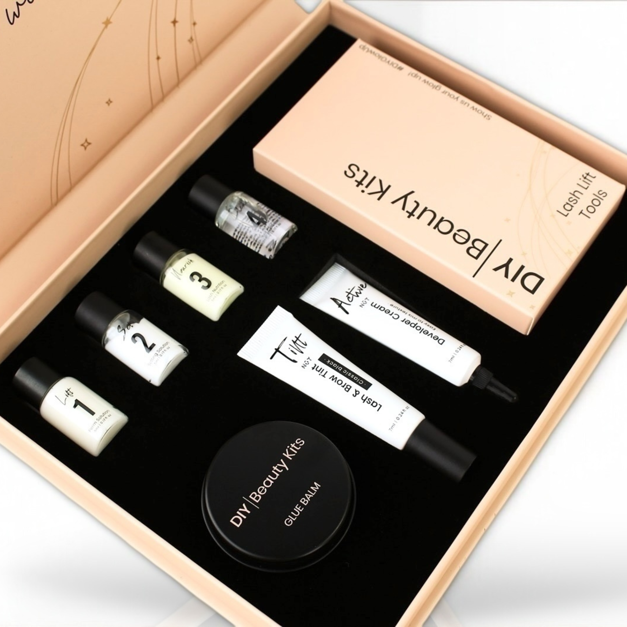 LASH LIFT. LONGER LASHES. CURLY LASHES. LASH TINT. BEAUTY KITS. LASH PERM. LVL. LVL KIT. NOURISHING LASHES. BEAUTIFUL LASHES. THICKER LASHES. DIY BEAUTY KITS. 
