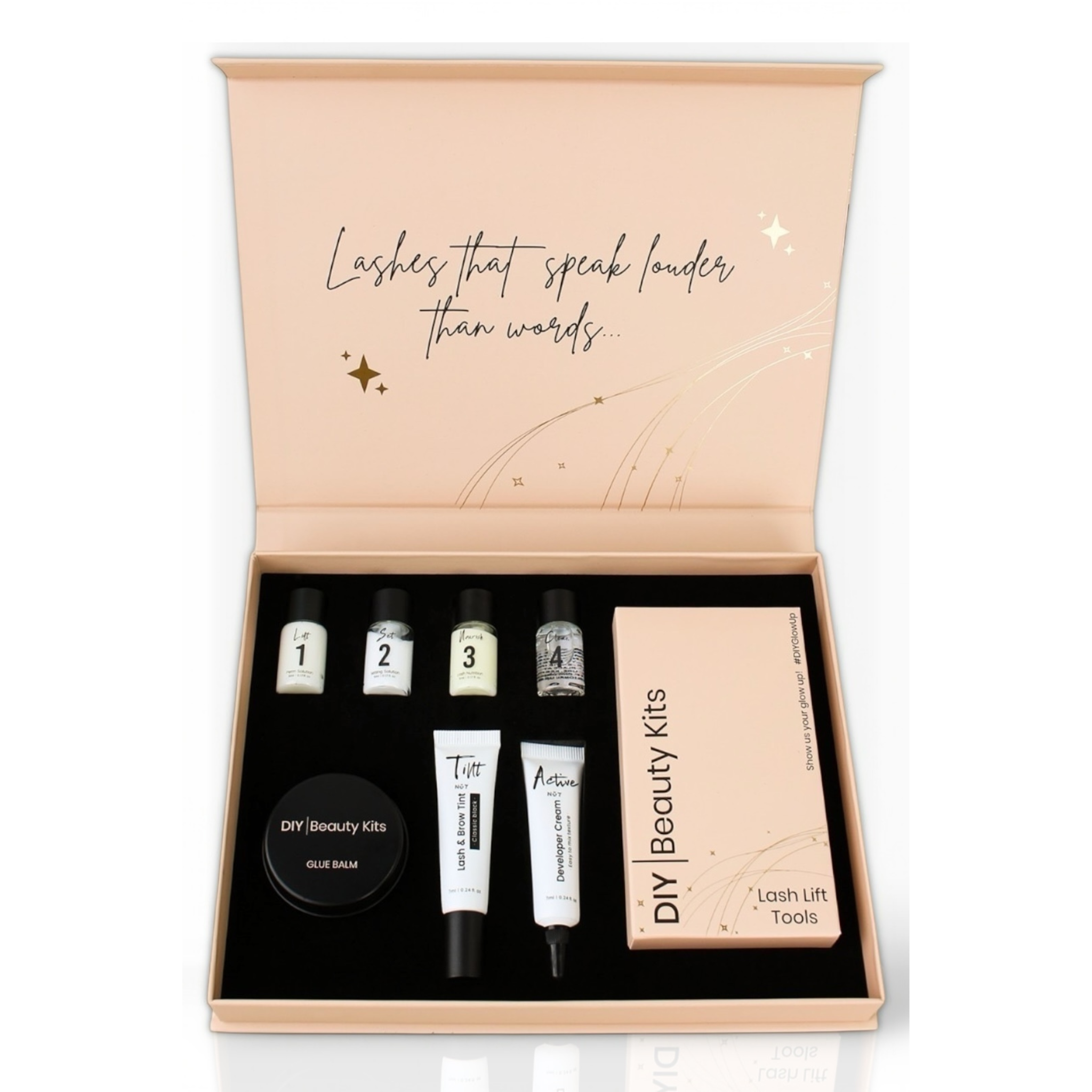 LASH LIFT. LONGER LASHES. CURLY LASHES. LASH TINT. BEAUTY KITS. LASH PERM. LVL. LVL KIT. NOURISHING LASHES. BEAUTIFUL LASHES. THICKER LASHES. DIY BEAUTY KITS. 